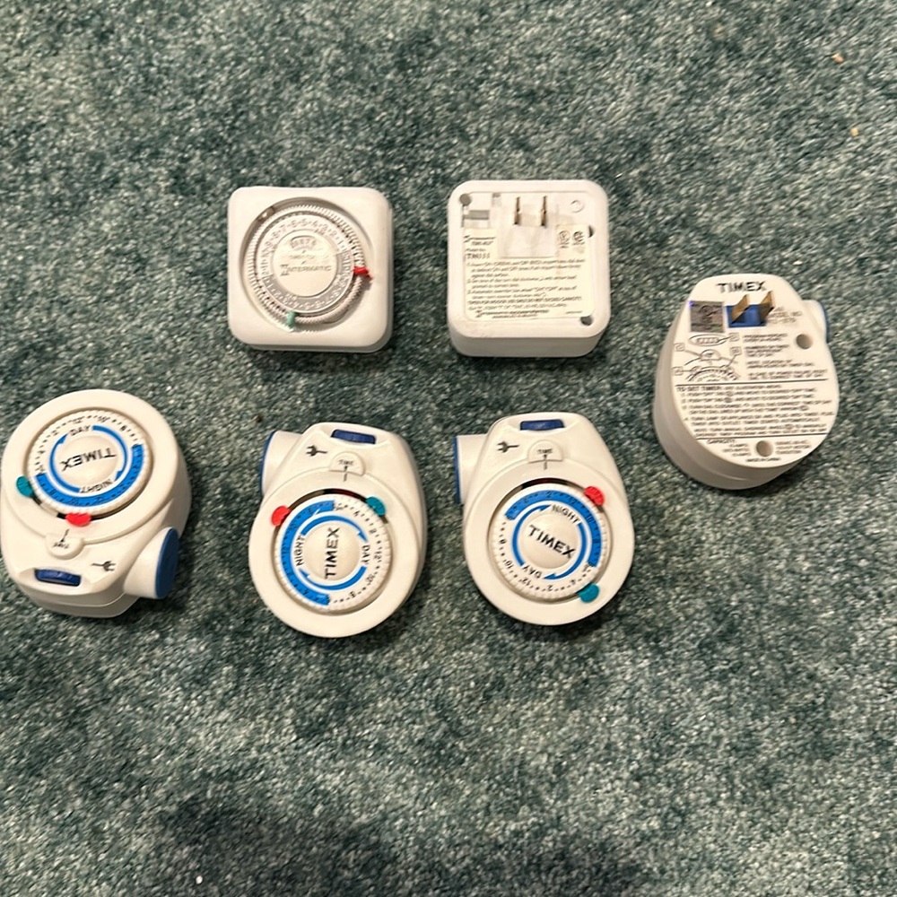 Vintage Intermatic Time-All Model TN111 &Timex model 12-879 total of 6